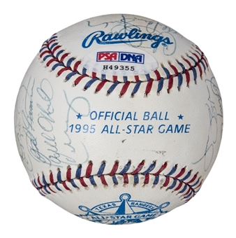 1995 All-Stars Team Signed All-Star Game Baseball With 26 Signatures Including Puckett, Ripken & Boggs (PSA/DNA)